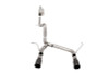 Corsa 2007-2018 Jeep Wrangler JKU 3.6L Sport 2.75in Cat-Back Exhaust w/ Single 4in Black Tips