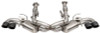 Corsa 20-24 Corvette C8 3in Valved Cat-Back 4.5in Blk Quad Tips Fits Factory Perf Exhaust DeletesAFM