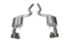 Corsa 2015-2017 Ford Mustang GT 5.0 3in Axle Back Exhaust Polish Quad Tips (Sport)