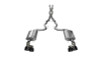 Corsa 2015-2017 Ford Mustang GT 5.0 3in Cat Back Exhaust Black Quad Tips (Sport)