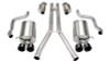 Corsa 2004-2008 Cadillac XLR 4.6L 25in Cat-Back Dual Rear w Twin 35in Black Pro-Series Tips