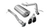 Corsa 2009-2009 Chevrolet Silverado Crew Cab/Short Bed 1500 4.8L V8 Black Sport Cat-Back Exhaust