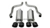 Corsa 2009-2013 Xtreme Axle-Back Exhaust w/Dual Black 3.5in Tips 09-13 Chevrolet Corvette C6 6.2L V8