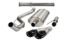 Corsa 2011-2014 Ford F-150 Raptor 6.2L V8 133in Wheelbase Black Xtreme Cat-Back Exhaust