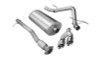 Corsa 2011-2013 Chevrolet Silverado Crew Cab/Short Bed 1500 6.2L V8 Polished Sport Cat-Back Exhaust 14523