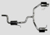 AWE Tuning VW CC Touring Edition Exhaust Dual Outlet - Chrome Silver Tips