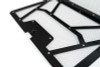 Agency Power 14-18 Polaris RZR XP 1000 / XP Turbo Vented Engine Cover - Gloss Black/Raw Mesh