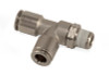 Air Lift Run Tee- Male 1/8in Npt X 1/4in Tube X 1/4in Tube