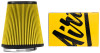 Airaid Universal Air Filter -Cone 6in FLG x 9-1/2x7-1/2in B x 6-3/8x3-3/4inTx 9-1/2in H - Synthaflow