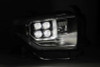 AlphaRex 14-19 Toyota Tundra NOVA LED Projector Headlights Plank Style Chrome w/Activ Light/DRL