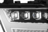 AlphaRex 19-20 Ram 1500HD NOVA LED Proj Headlights Plank Style Chrome w/Activ Light/Seq Signal/DRL