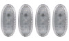 ANZO 2011-2016 Ford F-350 LED Fender Light Kit Clear 2pc Amber / 2pc Red