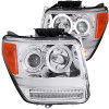 ANZO 2007-2012 Dodge Nitro Projector Headlights w/ Halo Chrome (CCFL) G2