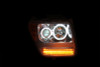 ANZO 2007-2012 Dodge Nitro Projector Headlights w/ Halo Chrome (CCFL) G2