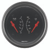 AutoMeter Gauge Dual Fuel & Oilp 3-3/8in. 0 Ohm(e) to 90 Ohm(f)& 100PSI Elec Designer Black