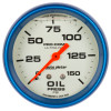 Autometer Ultra-Nite 2-5/8in 0-150 PSI Liquid Filled Mechanical Glow In Dark Oil Pressure Gauge