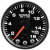 Autometer Spek-Pro Gauge Nitrous Press 2 1/16in 1600psi Stepper Motor W/Peak & Warn Blk/Blk P32032