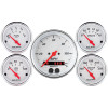 Autometer Arctic White 3-3/8in Electric Speedometer with 2-1/16in Volt/Water/Oil/Fuel