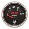 Autometer Oil Pressure 2-1/16, 0-100 PSI - Red Bowtie
