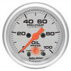 Autometer Ultra-Lite 52mm 0-100 PSI F/S Electronic Oil Pressure w/ Peak Memory & Warning Gauge
