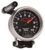 Autometer GM Red Bowtie Black 3-3/4in 0-10000 RPM Pedestal Mount Tachometer Quick-Lite