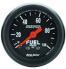 Autometer Z Series 52mm 0-100 PSI Mechanical Fuel Pressure Gauge