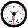 Autometer Stack Analog Clock Gauge - White