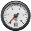 Autometer Stack 52mm 0-15 PSI 1/8in NPTF Male Pro Stepper Motor Fuel Pressure Gauge - White