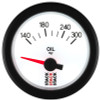 Autometer Stack 52mm 140-300 Deg F 1/8in NPTF Electric Oil Temp Gauge - White