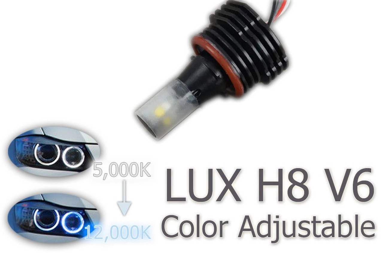 LUX H8 V6 Color Adjustable Angel Eyes for BMW