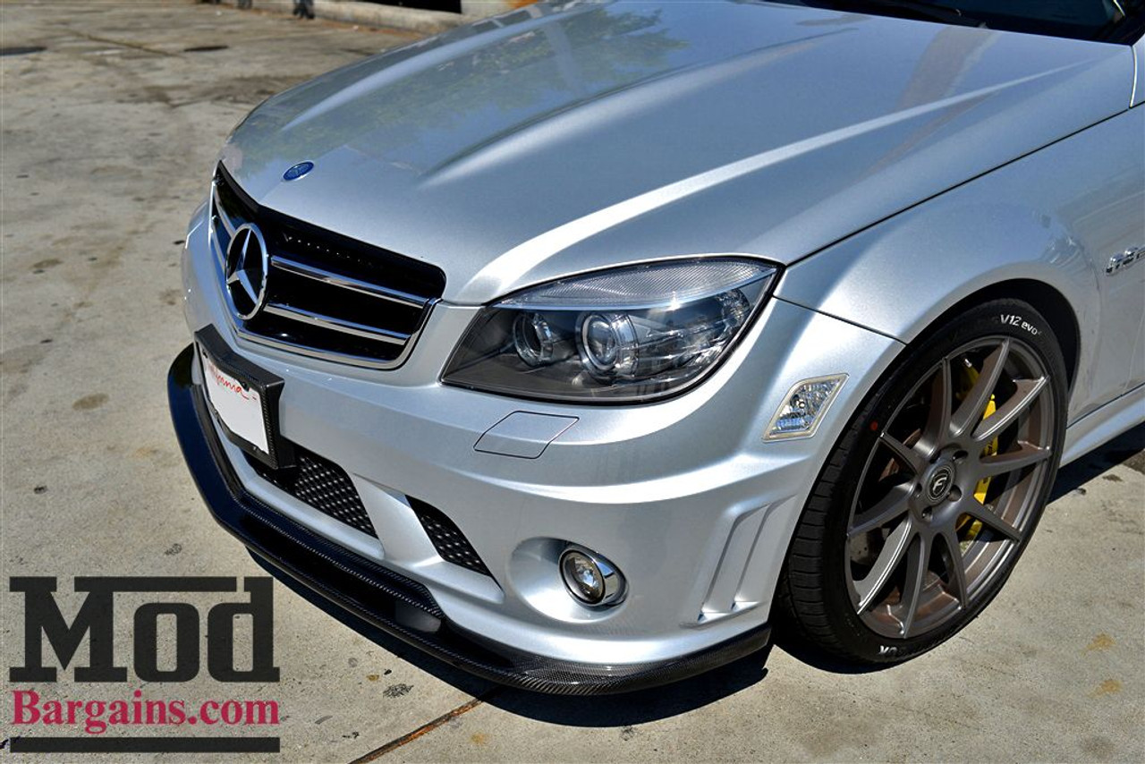 Carbon Fiber Front Lip for 2008-11 Mercedes C63 AMG [W204] A-Style