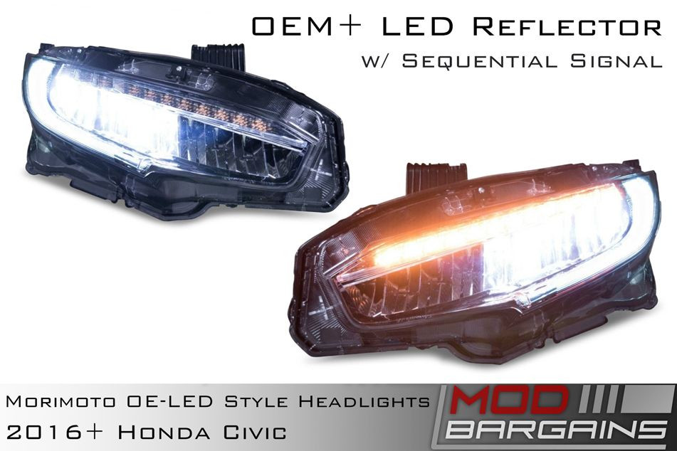 *Morimoto OE+ LED Headlights (2016+ Honda Civic)