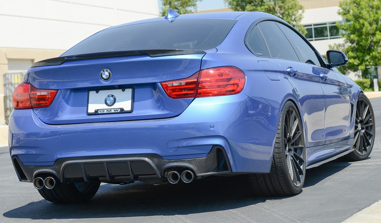 Carbon Fiber M Sport Performance Rear Quad Diffuser for 2013+ BMW