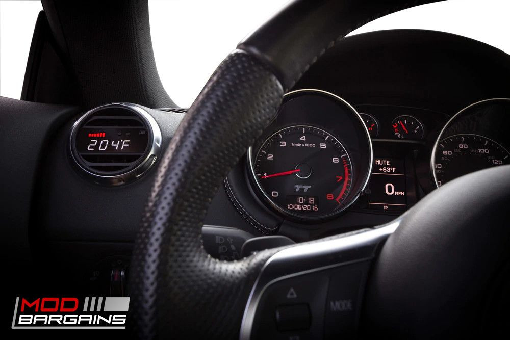 P3 Cars Integrated Vent Digital Gauge 2007-12 Audi A3 / TT [8P/8J]