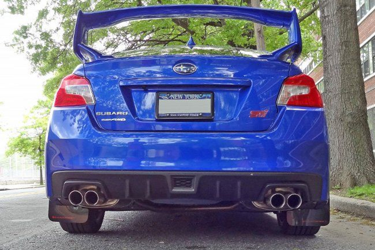 Rally Armor Black Mud Flaps for 20152016 Subaru Sti & Wrx Sedan
