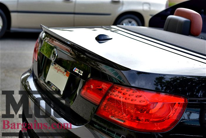 Carbon Fiber Trunk Spoiler for 2007-13 BMW 3-Series & M3 Vert [E93