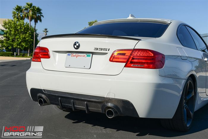 Carbon Fiber Rear Diffuser Dual for 2006-2013 BMW 3-Series Coupe w ...