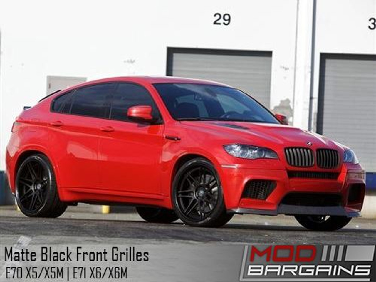 Matte Black Kidney Grilles 2007-2014 (X5/X5M & X6/X6M) [E70/E71]