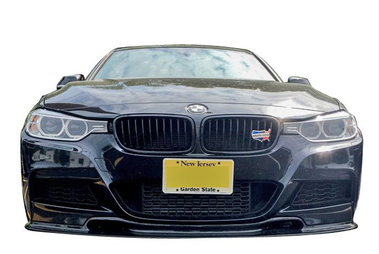 Carbon Fiber Look Front Spoiler Splitter Lip For BMW F30 3 Series M  2012-2018