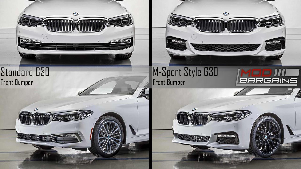 M-Sport Style Front Bumper for 2017+ BMW 5-Series [G30] G30MTFT