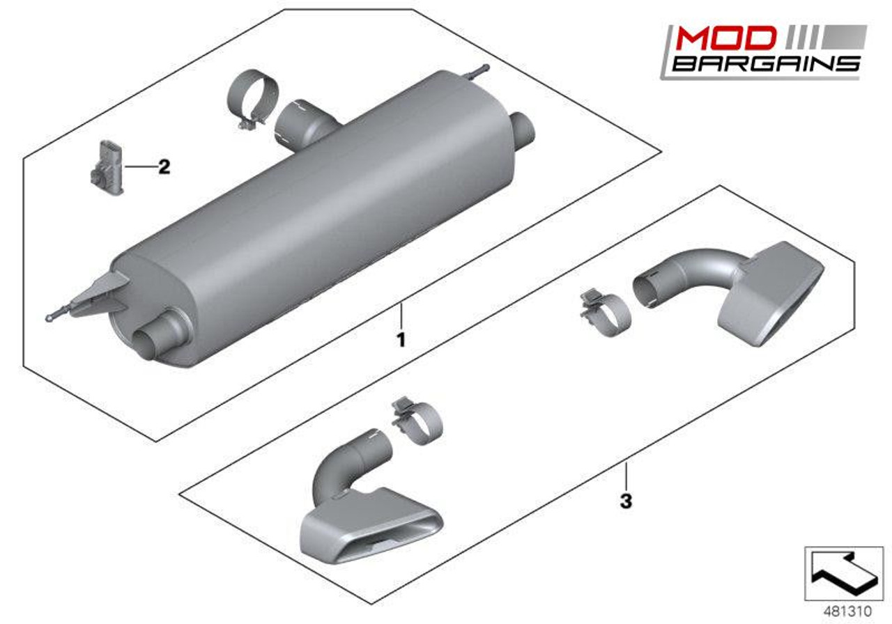 bmw g30 540i m performance exhaust