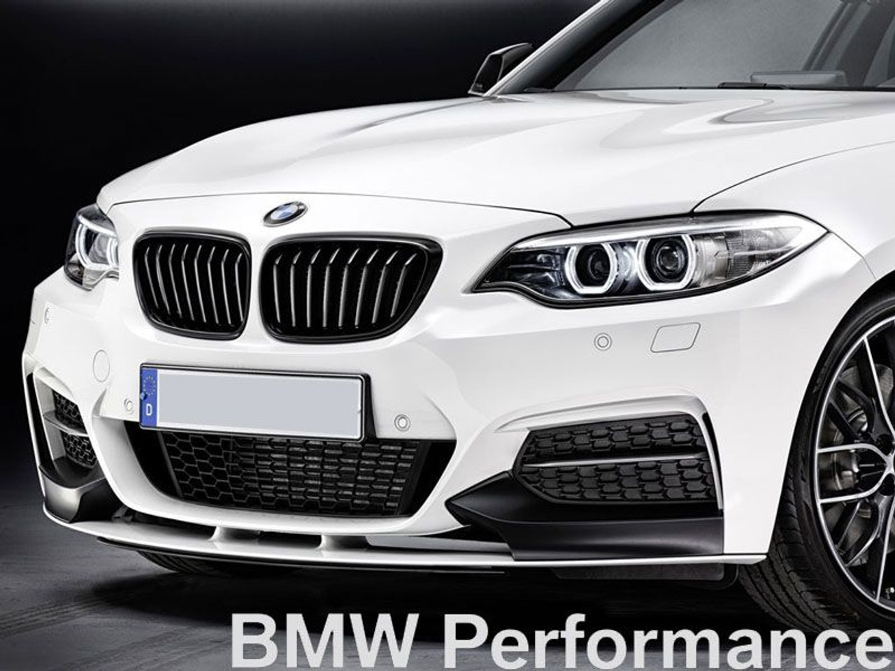 Performance Style Front Lip Splitter For 2014-21 BMW F22 2 Series M Sport  Bumper