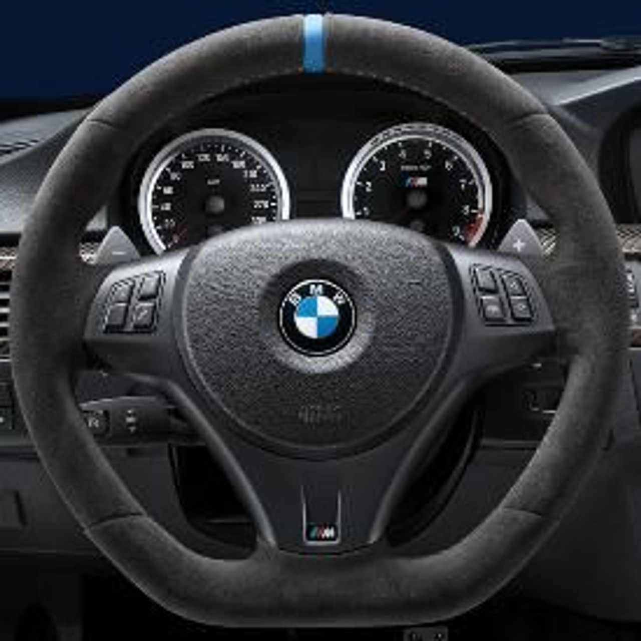 BMW Performance Steering Wheel for 200713 BMW 1Series/3Series [E82/E90/E92/E93] Blue Strip