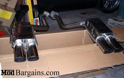 Eisenmann Axle-Back Exhaust for 1989-99 BMW 850csi [E31] w/Quad Tips