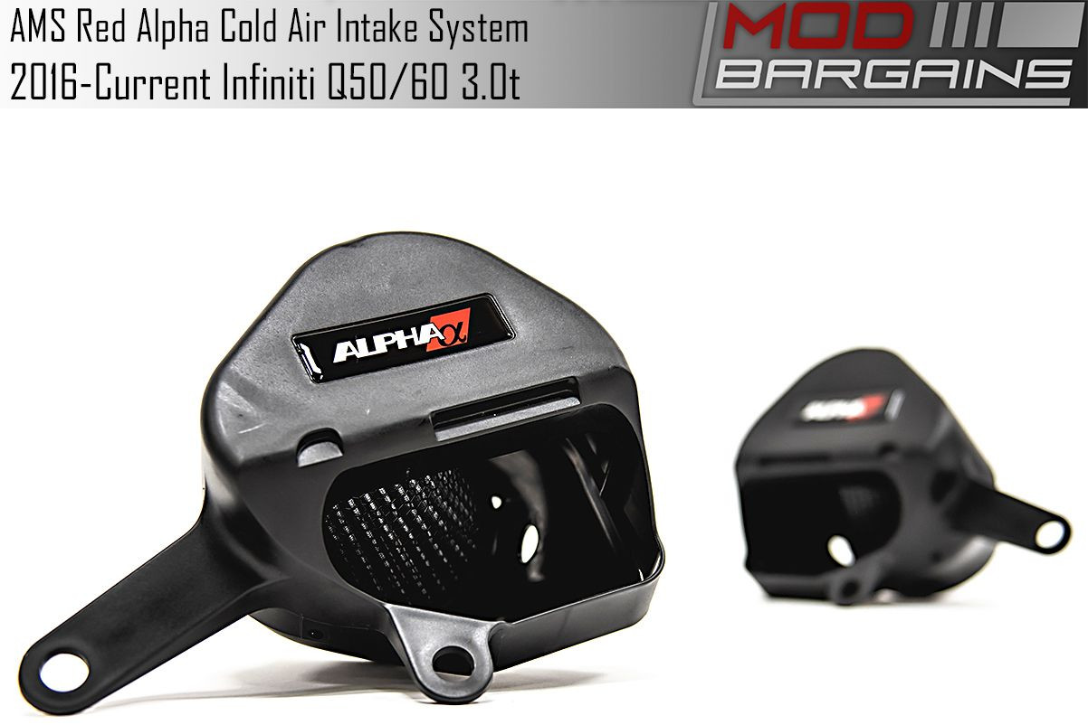 AMS Red Alpha Cold Air Intake System 2016+ Infiniti Q50/Q60 3.0t