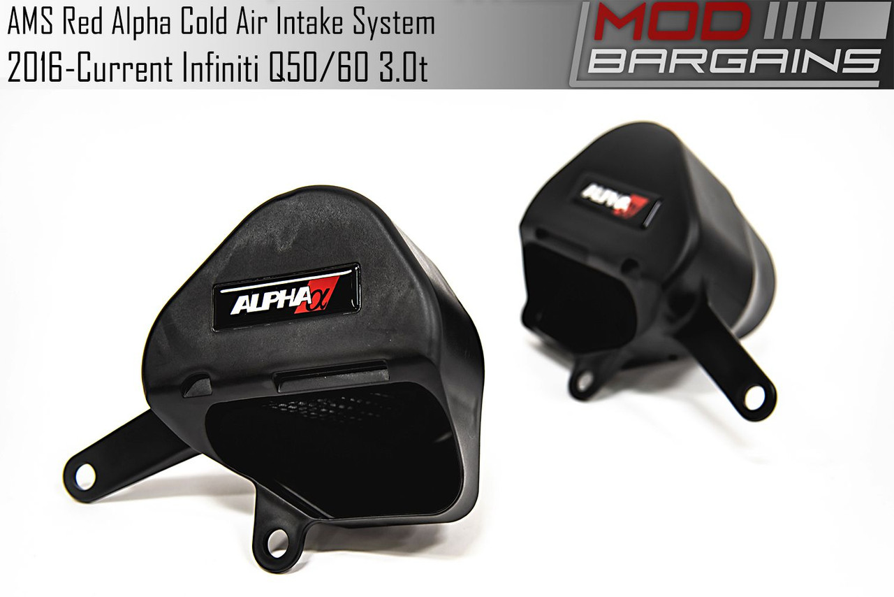 AMS Red Alpha Cold Air Intake System 2016+ Infiniti Q50/Q60 3.0t