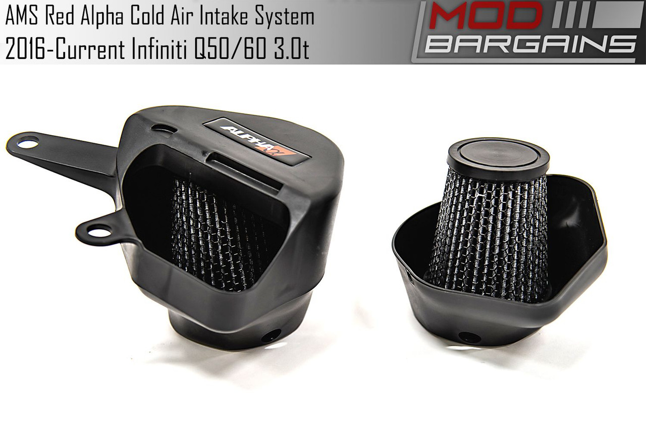 AMS Red Alpha Cold Air Intake System 2016+ Infiniti Q50/Q60 3.0t
