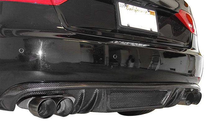 Carbon Fiber Rear Diffuser for 20092012 Audi A4 SLine + S4 [B8] R Style