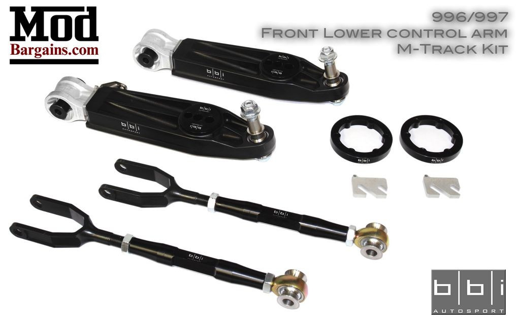 BBi Autosport Lower Control Arm M-Track Kit for 1998-2012 Porsche