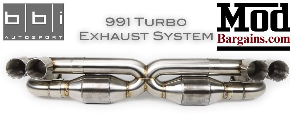 BBi Barcode Exhaust for 2013-16+ Porsche 911 Turbo / S [991